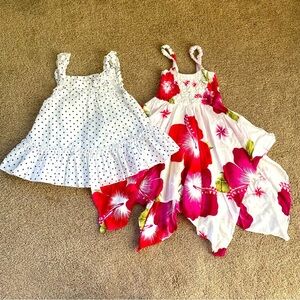 Little Girls Dress Bundle Two 24 Month Summer Dresses Fairycore Whimsical Cute
